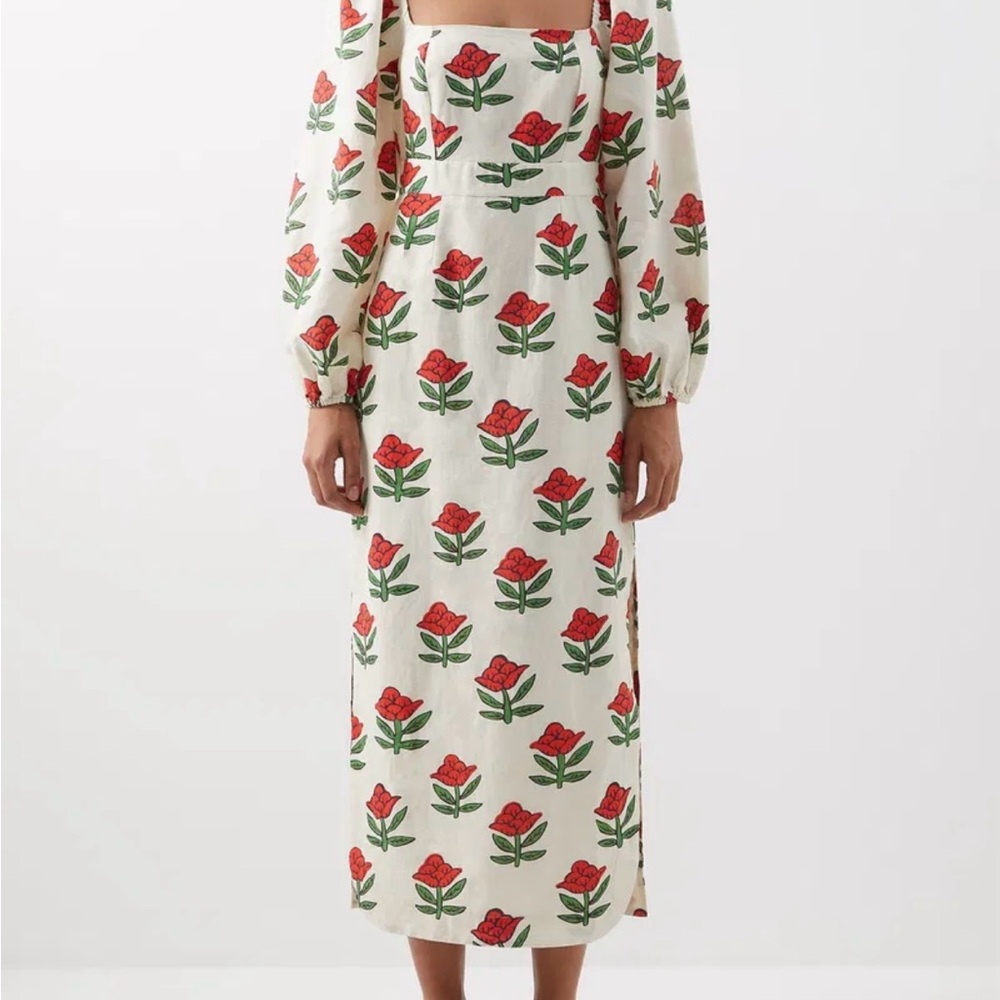 RHODE Scarlet Begonia Lottie Dress